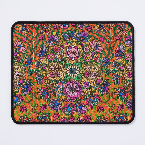 Item preview, Sunlit Floral Mandala – Hand-Drawn Garden of Color designed and sold by Selena.m.studio.