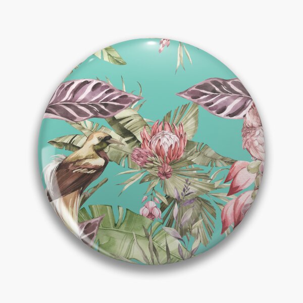 Item preview, Vintage Mood Design Of Tropical Leaves And Exotic Birds designed and sold by JonnaHurmerinta.