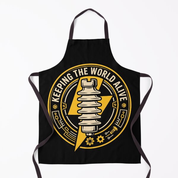 Item preview, Keeping the World Alive - Electrical Lineman Badge designed and sold by SplashTastic.