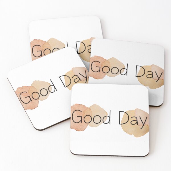 Item preview, Minimalist Good Day Watercolor Typographic Art designed and sold by canvahub.