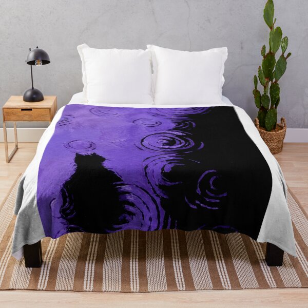 Item preview, Purple Cat Under a Swirling Night designed and sold by Lino_1906.