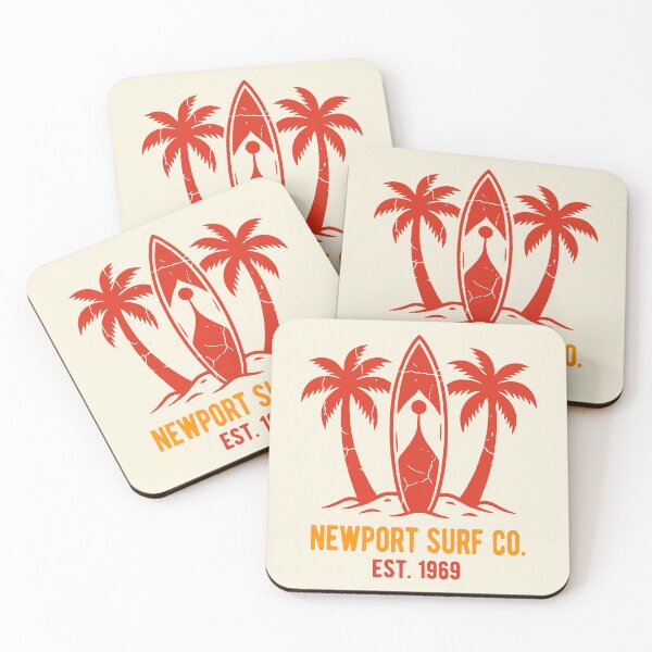 Item preview, Newport Surf Co. Distressed Surfboard Palm Design designed and sold by NUSA NIPA.