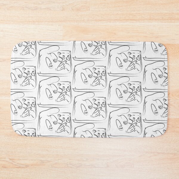 Item preview, Playful Kitten Wiggling in Tray designed and sold by reksitawardani.