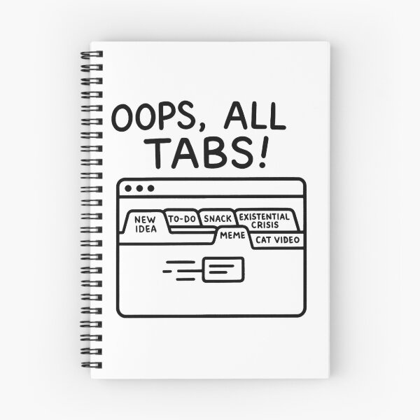 Item preview, Oops All Tabs Open designed and sold by AlphaPODMonkey.