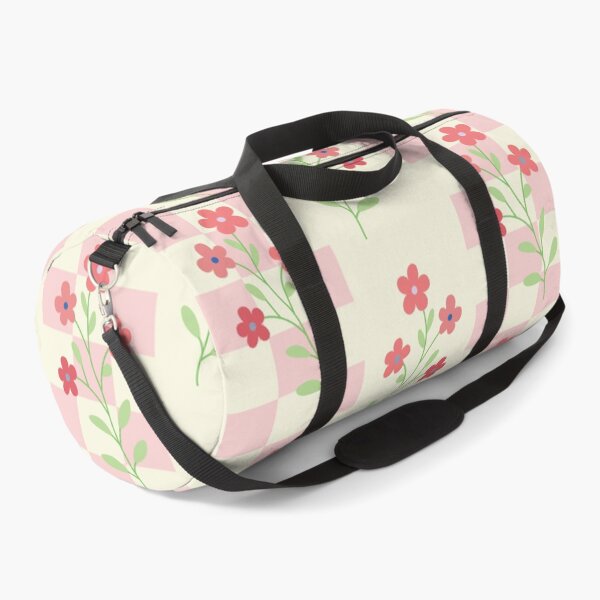 Item preview, Cute Pink Floral Seamless Checkerboard Pattern designed and sold by prapapon.