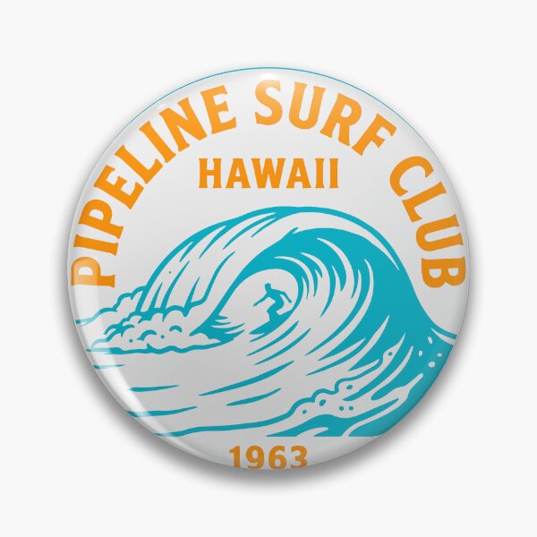 Item preview, Pipeline Surf Club Hawaii 1963 Wave Badge designed and sold by NUSA NIPA.