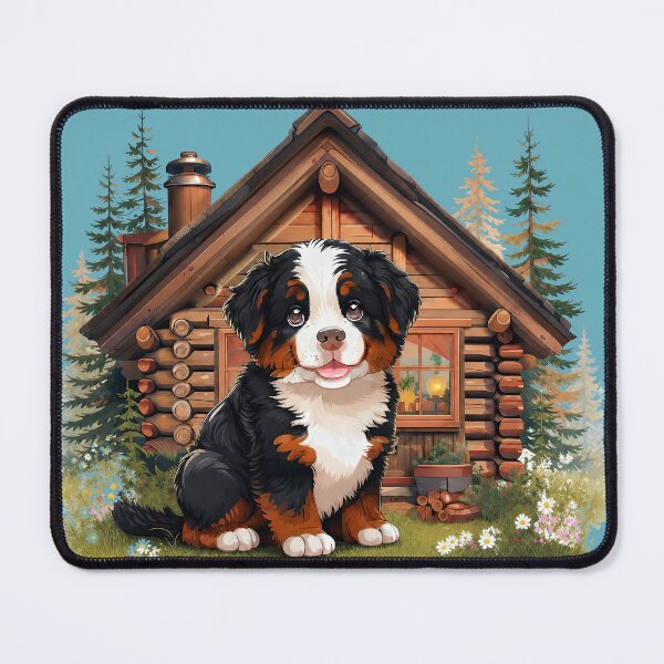 Item preview, Bernese Mountain Dog at Cozy Log Cabin designed and sold by Luna & Cleo Creative.