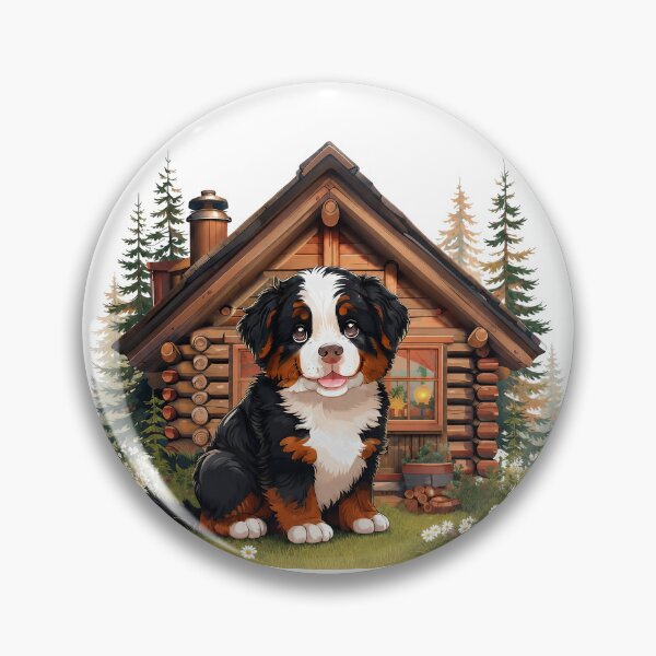 Item preview, Bernese Mountain Dog at Cozy Log Cabin designed and sold by Luna & Cleo Creative.