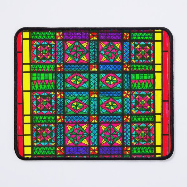 Item preview, Persian Mosaic Window – Geometric Stained Glass Inspired Art designed and sold by Selena.m.studio.