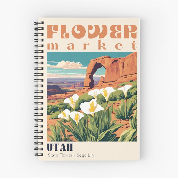 Item preview, Utah Delicate Arch Sego Lily Art designed and sold by Seillean Daisy Society.