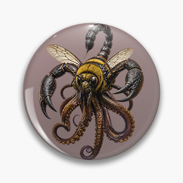 Item preview, Venomous Bee Scorpion Hybrid - Fantasy Insect Mashup designed and sold by Mementoo.
