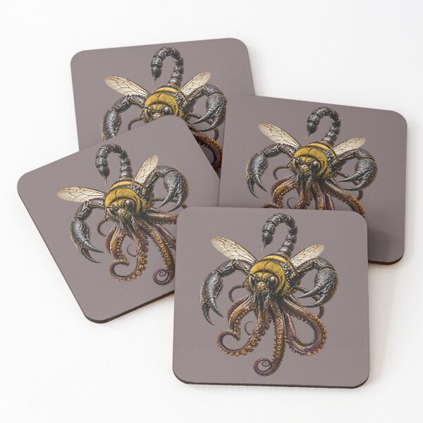 Item preview, Venomous Bee Scorpion Hybrid - Fantasy Insect Mashup designed and sold by Mementoo.