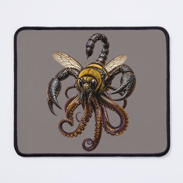 Item preview, Venomous Bee Scorpion Hybrid - Fantasy Insect Mashup designed and sold by Mementoo.