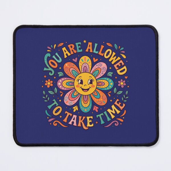 Item preview, You Are Allowed to Take Time Quote | Self Love & Healing Mental Health Typography Design designed and sold by WallMuseStudio .