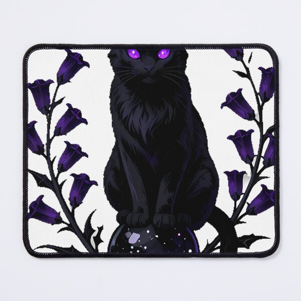 Item preview, Gothic Obsidian Cat Scrying Orb designed and sold by IllumeInk.