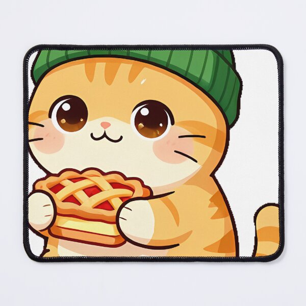 Item preview, Cute Scottish Fold Cat with Apple Pie Icon designed and sold by pumsquare.