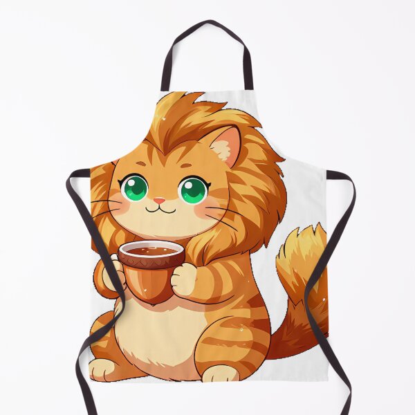 Item preview, Cute Maine Coon Cat with Acorn Teacup Icon designed and sold by pumsquare.
