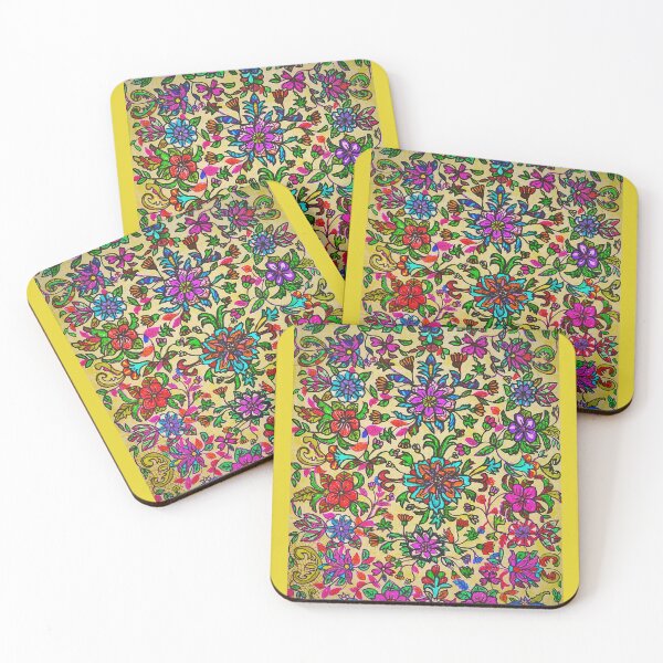 Artikelvorschau, Strahlender Blumenmosaikgarten – Lebendige botanische Mandala-Kunst entworfen und verkauft von Selena.m.studio.