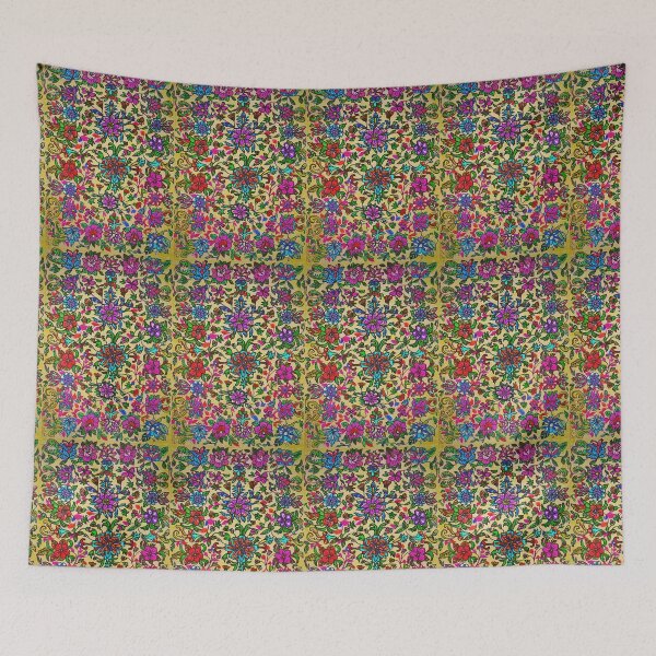 Item preview, Radiant Floral Mosaic Garden – Vibrant Botanical Mandala Art designed and sold by Selena.m.studio.