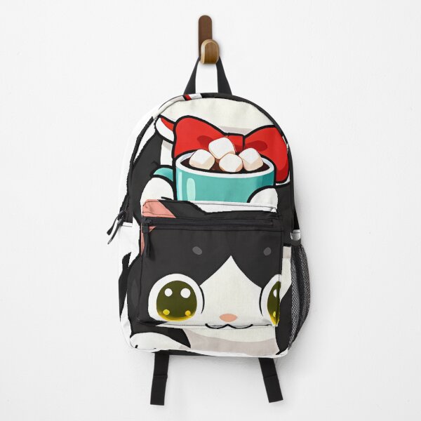 Item preview, Cute Tuxedo Cat with Hot Cocoa and Marshmallows Icon designed and sold by pumsquare.