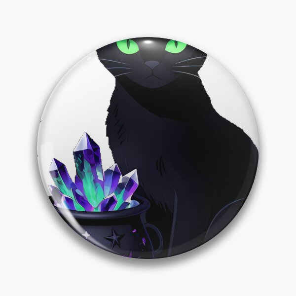 Item preview, Gothic Opal Cat Witchcraft Cauldron designed and sold by IllumeInk.