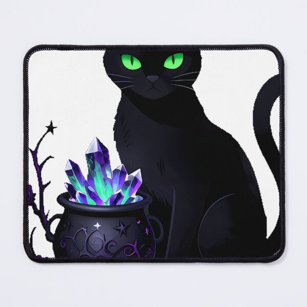 Item preview, Gothic Opal Cat Witchcraft Cauldron designed and sold by IllumeInk.