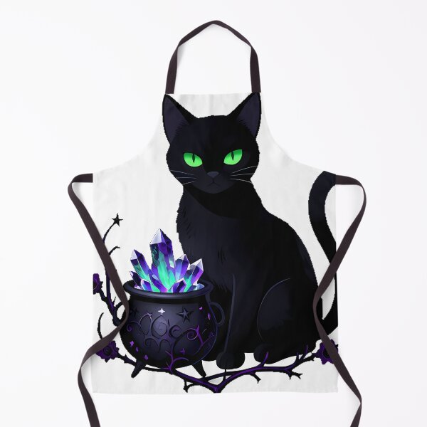Item preview, Gothic Opal Cat Witchcraft Cauldron designed and sold by IllumeInk.