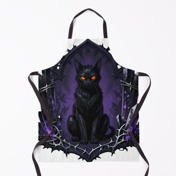 Item preview, Gothic Black Tourmaline Cat Protection Sigil designed and sold by IllumeInk.