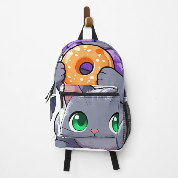 Item preview, Cute Russian Blue Cat with Cinnamon Donut Icon designed and sold by pumsquare.