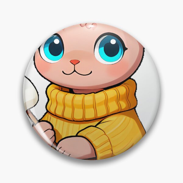 Item preview, Cute Sphynx Kitten in Chunky Knit Sweater Icon designed and sold by pumsquare.