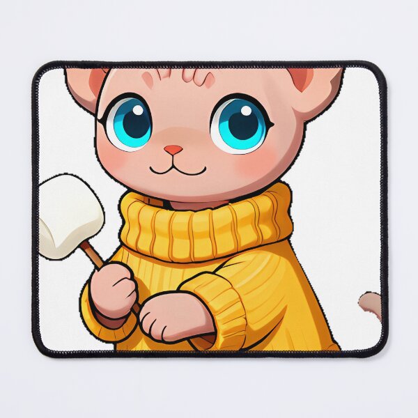 Item preview, Cute Sphynx Kitten in Chunky Knit Sweater Icon designed and sold by pumsquare.