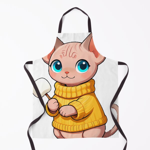 Item preview, Cute Sphynx Kitten in Chunky Knit Sweater Icon designed and sold by pumsquare.