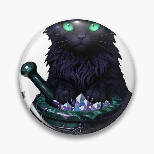 Item preview, Gothic Malachite Cat Apothecary Mortar designed and sold by IllumeInk.