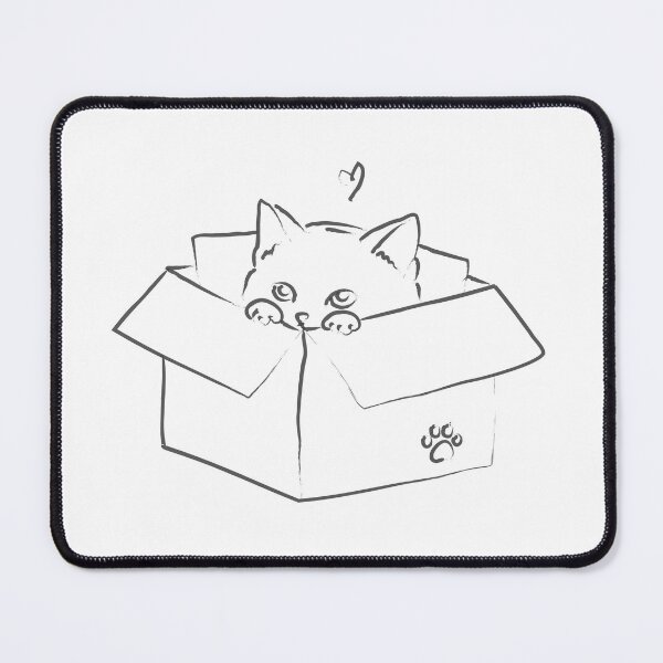 Item preview, Cute Kitten Peeking Out Box designed and sold by reksitawardani.