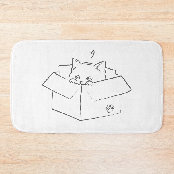 Item preview, Cute Kitten Peeking Out Box designed and sold by reksitawardani.