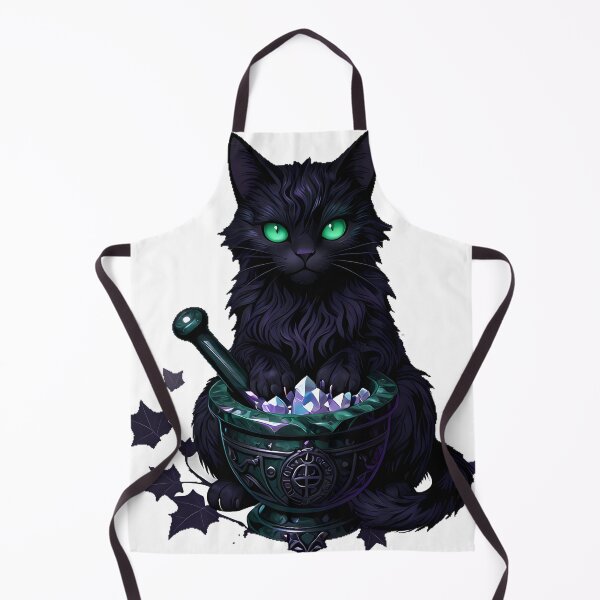 Item preview, Gothic Malachite Cat Apothecary Mortar designed and sold by IllumeInk.