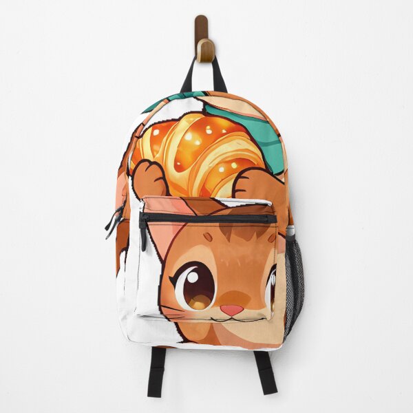 Item preview, Cute Abyssinian Cat with Butter Croissant Icon designed and sold by pumsquare.