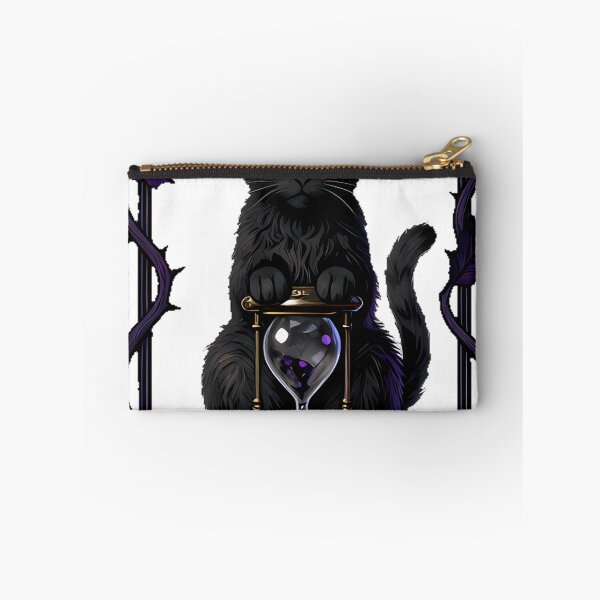 Item preview, Gothic Smoky Quartz Cat Hourglass designed and sold by IllumeInk.