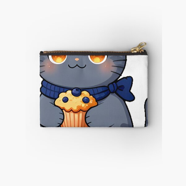 Item preview, Cute Chartreux Cat with Blueberry Muffin Icon designed and sold by pumsquare.