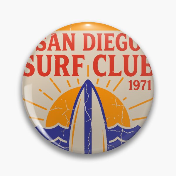 Item preview, San Diego Surf Club 1971 Sunburst Badge designed and sold by NUSA NIPA.