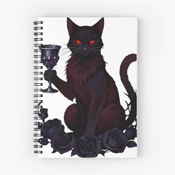 Item preview, Gothic Garnet Cat Poison Chalice designed and sold by IllumeInk.