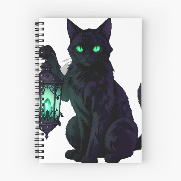 Item preview, Gothic Emerald Cat Necromancy Lantern designed and sold by IllumeInk.