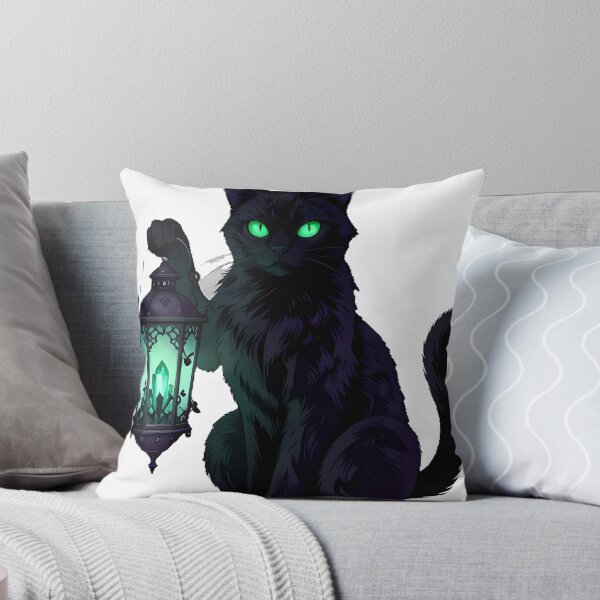 Item preview, Gothic Emerald Cat Necromancy Lantern designed and sold by IllumeInk.