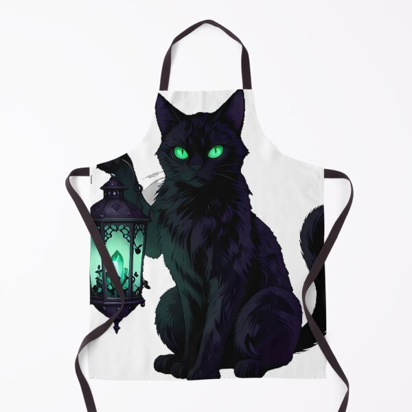 Item preview, Gothic Emerald Cat Necromancy Lantern designed and sold by IllumeInk.