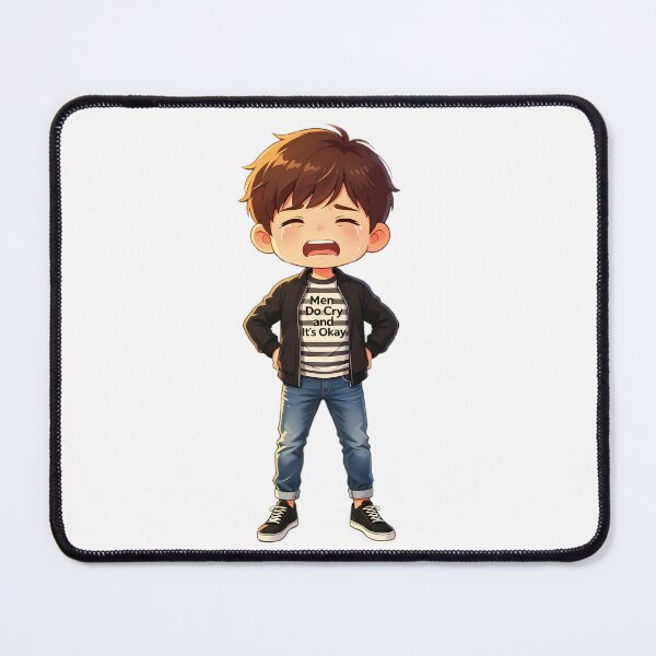 Item preview, Men Do Cry and It's Okay — Emotional Strength Chibi Art designed and sold by Bondingbonding.