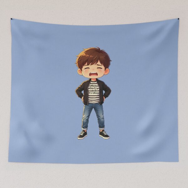 Item preview, Men Do Cry and It's Okay — Emotional Strength Chibi Art designed and sold by Bondingbonding.