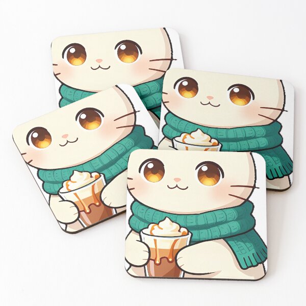 Item preview, Cute Turkish Van Cat with Caramel Macchiato Icon designed and sold by pumsquare.
