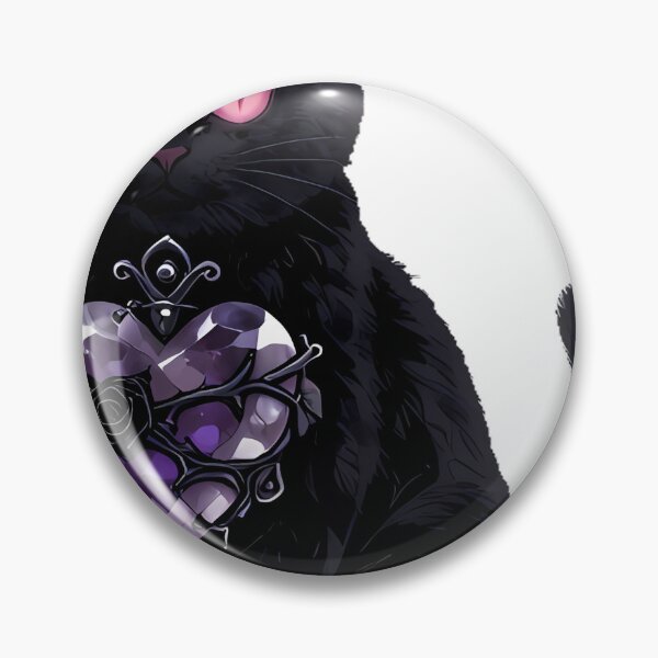 Item preview, Gothic Rose Quartz Cat Gothic Heart Relic designed and sold by IllumeInk.