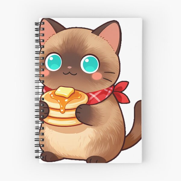 Item preview, Cute Tonkinese Cat with Maple Pancake Stack Icon designed and sold by pumsquare.