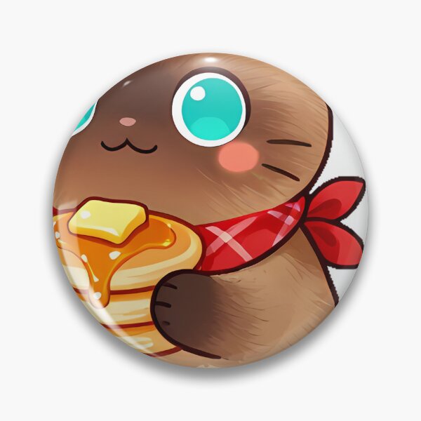 Item preview, Cute Tonkinese Cat with Maple Pancake Stack Icon designed and sold by pumsquare.